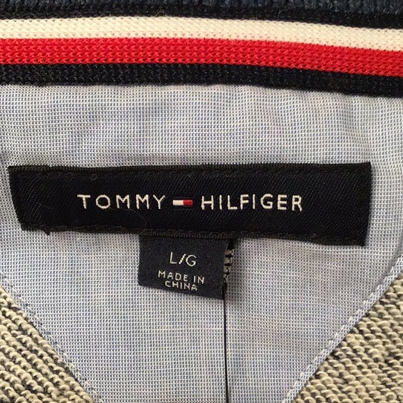 NWT Tommy Hilfiger Varsity Cardigan. Size L. Blue Jean color. - Picture 12 of 15